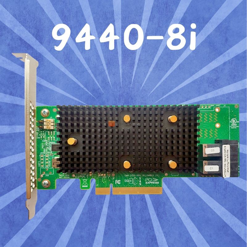 LSI 9440-8i 05-50008-02 contrôleurs RAID megaraid SAS, SATA, NVMe PCIe sff8643 12 Go/s