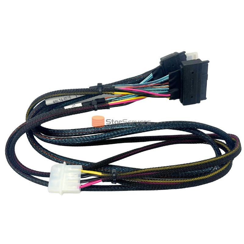 NVMe data cable SFF 8654 8x to SFF 8639x2